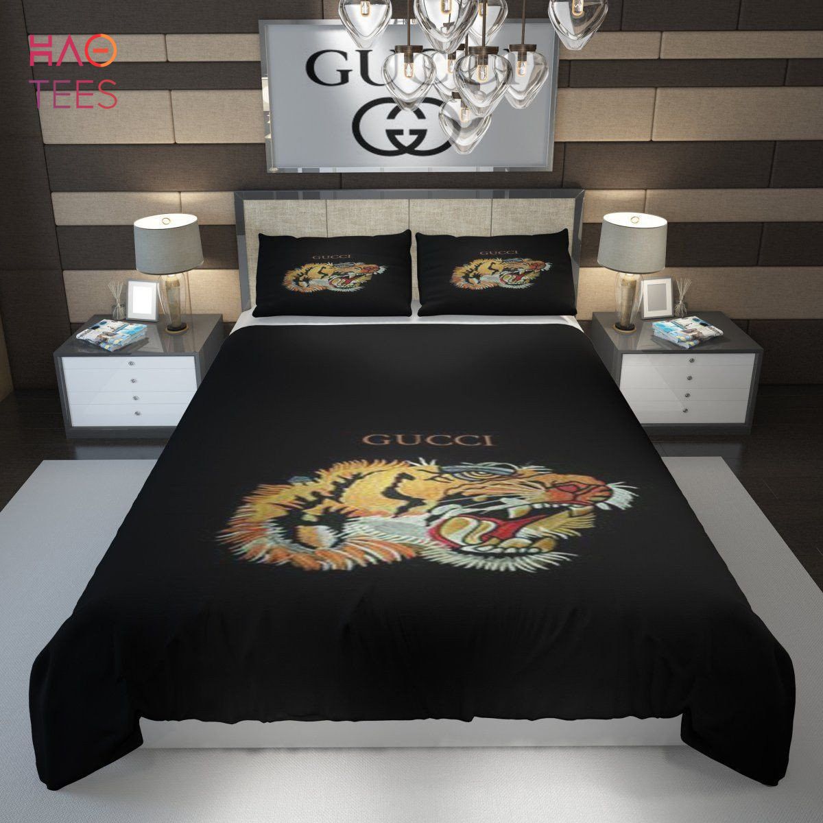 Tiger Italian Luxury Brand Inspired 3D Personalized Customized Bedding Sets Tiger Italian Luxury Brand Inspired 3D Personalized Customized Bedding Sets