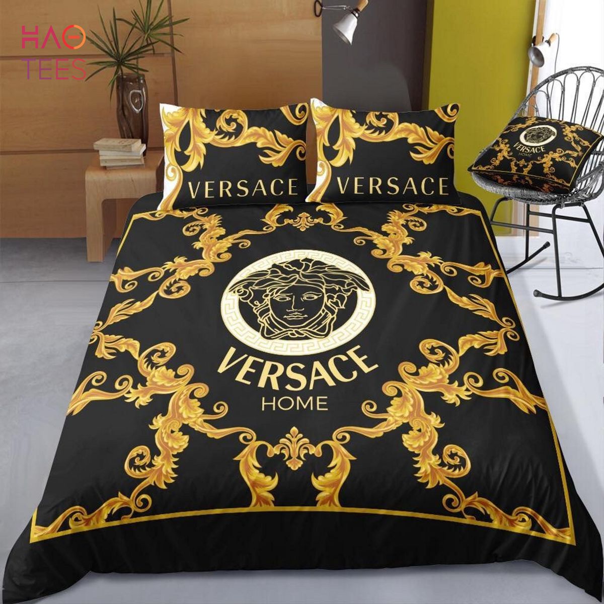 Quality Fashion Comfortable Louis Vuitton X Supreme Gucci Design Real Silk  4 Pieces Bedding Set Bed Sheet Quilt Cover