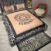 Versace Mix Gold Luxury Color 3D Customized Bedding Sets