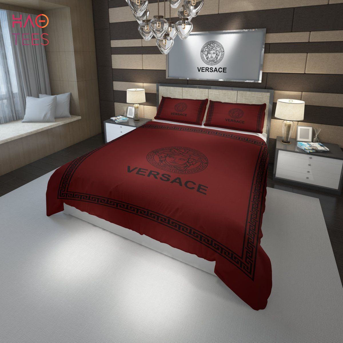 Versace Mix Red Luxury Color Bedding Sets