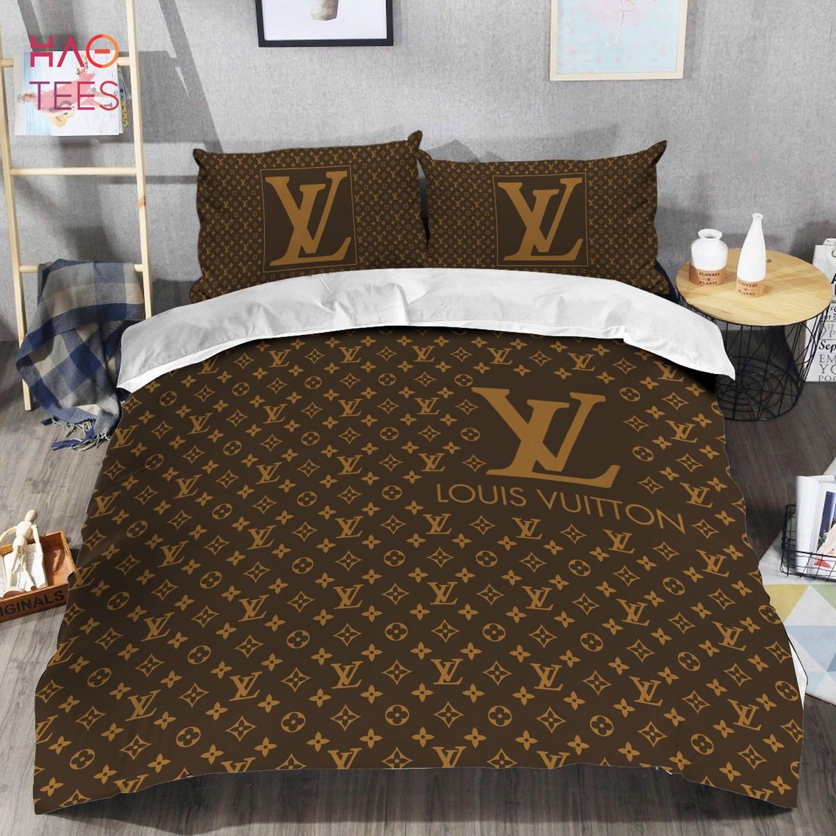 [NEW] LV Mix Brown Luxury Color Bedding Sets POD Design Luxury Store