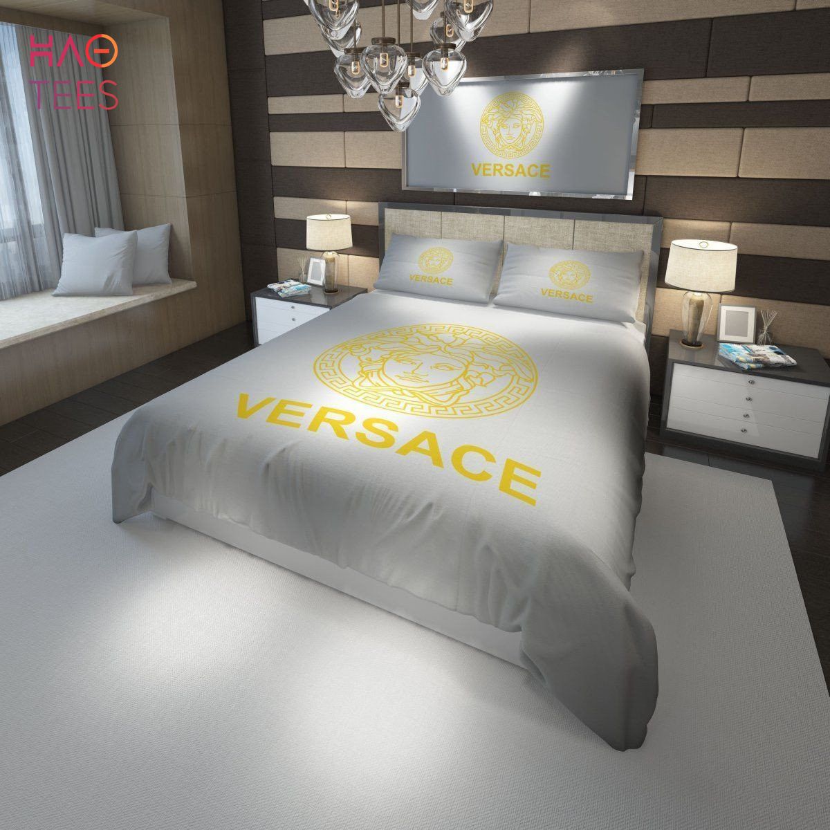 [THE BEST] Versace Luxury Brand Bedding Sets POD Design