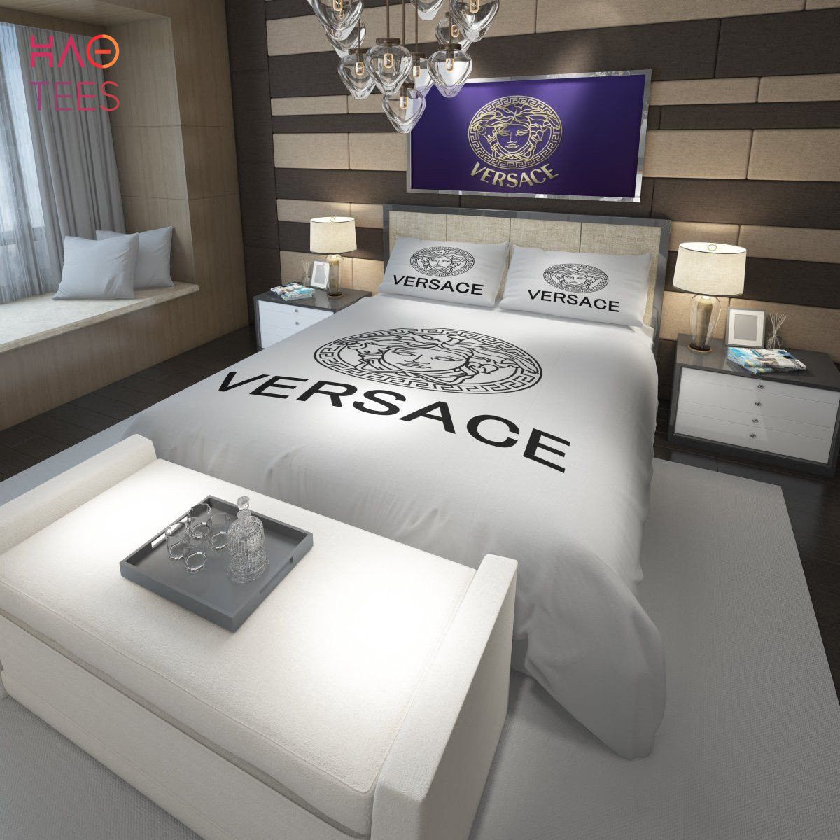 [THE BEST] Versace Mix White Luxury Color Bedding Sets