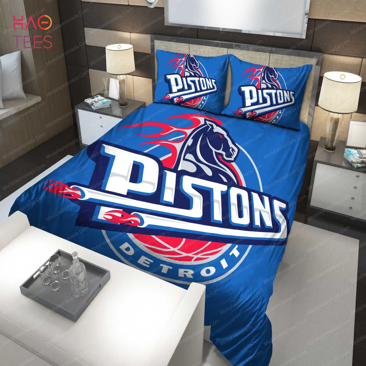 2001-2005 Logo Detroit Pistons NBA 223 Bedding Sets
