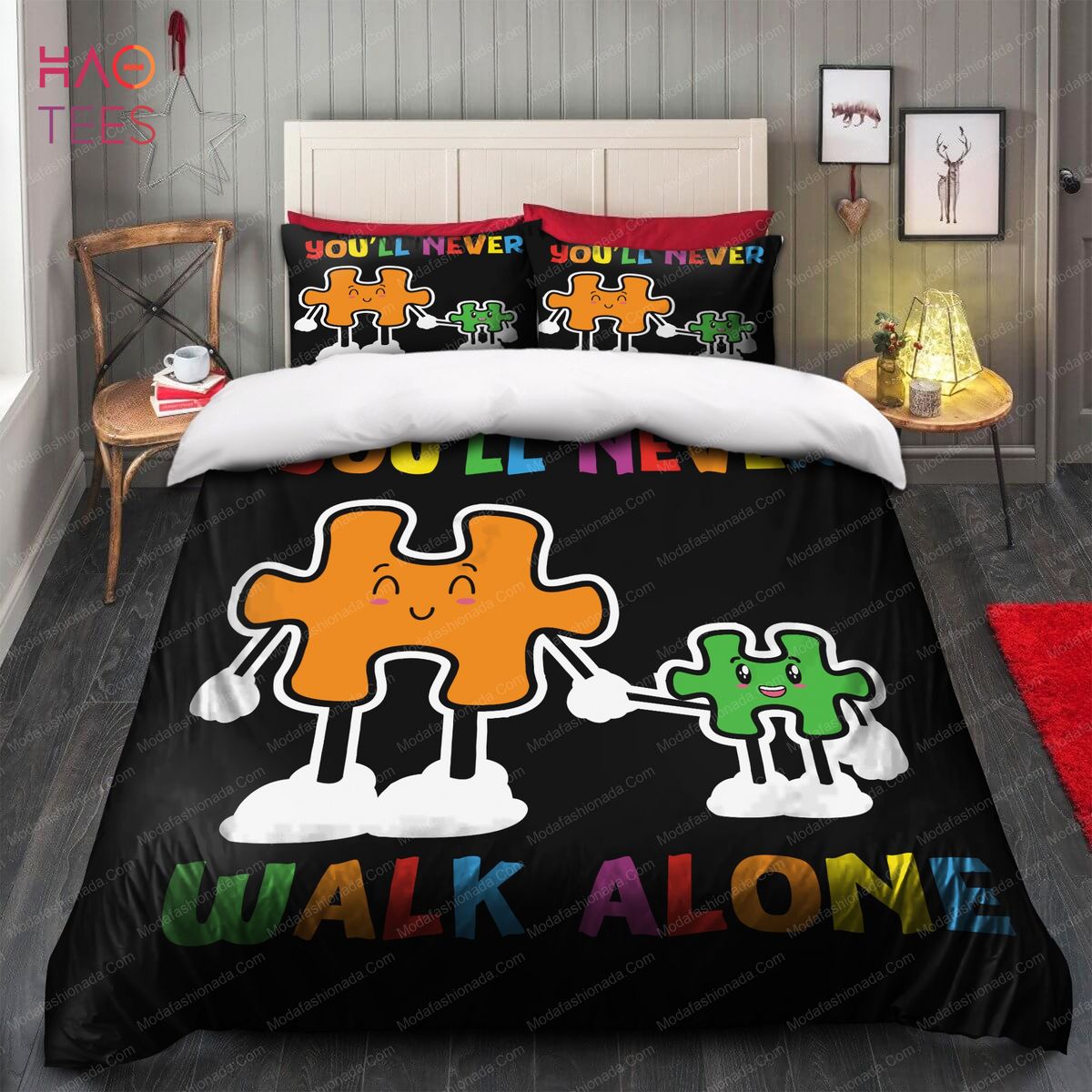 Autism Mom You'll Never Walk Alone Bedding Sets