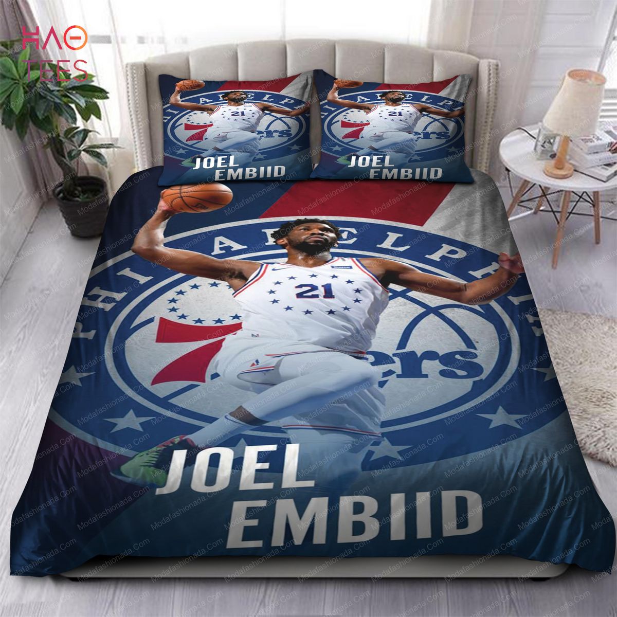 Joel Embiid Philadelphia 76ers NBA Bedding Sets