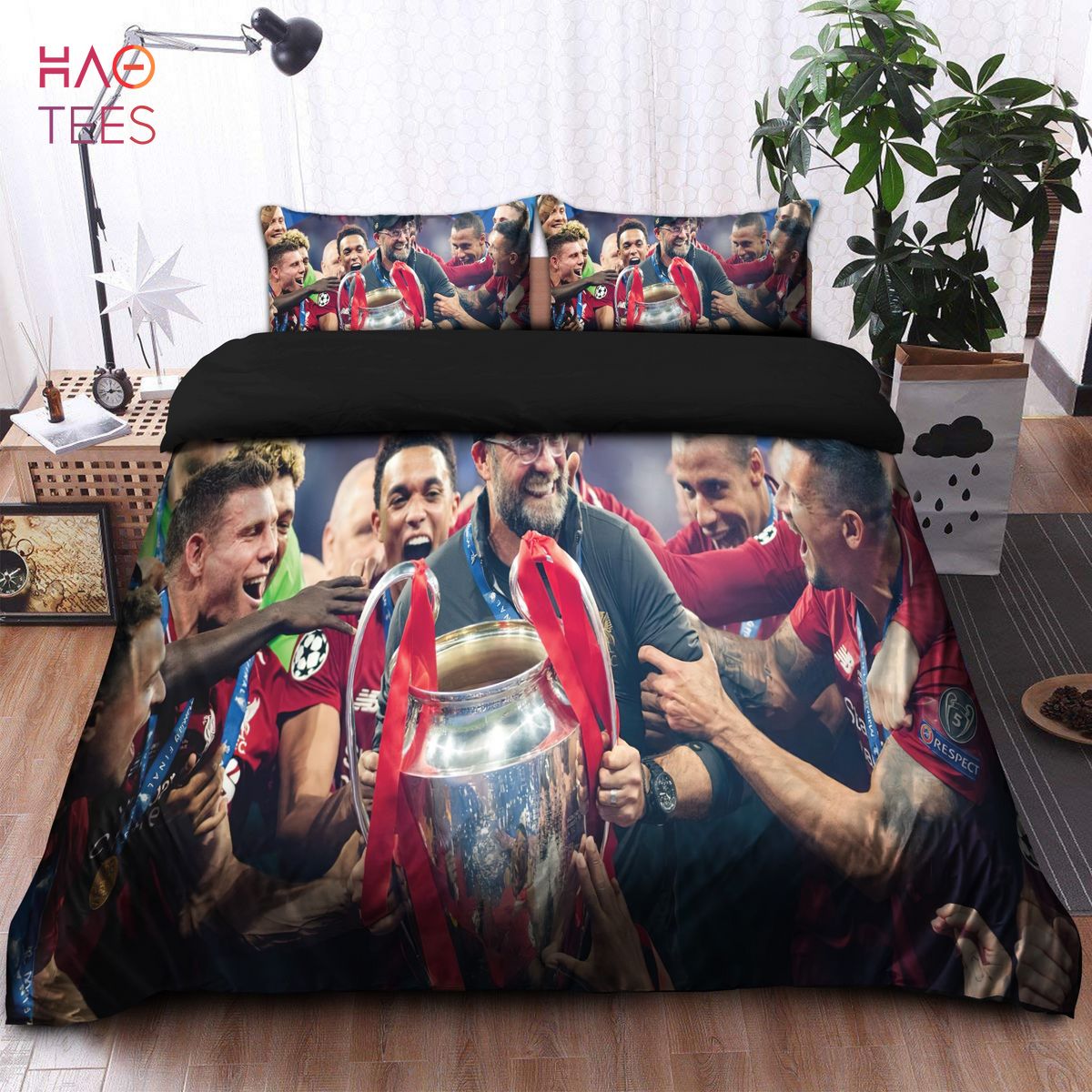 Jugen Klopp-God Of Liverpool Winners UEFA Champions League Bedding Sets Jugen Klopp-God Of Liverpool Winners UEFA Champions League Bedding Sets