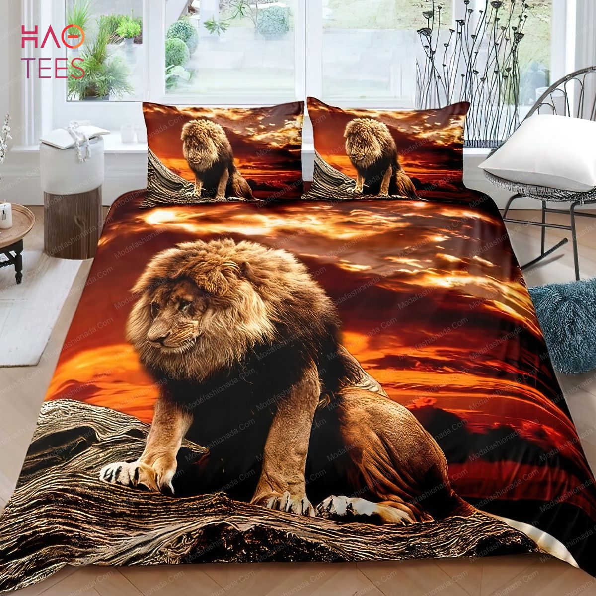 Lion Animal Sky Fire Bedding Sets