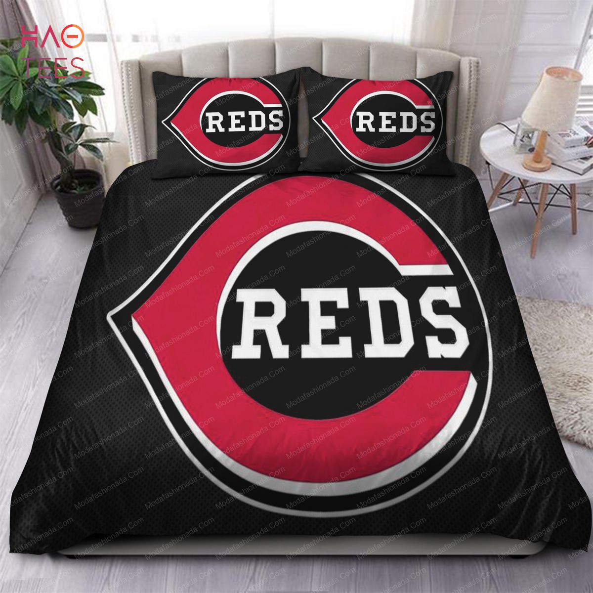 Logo Cincinnati Reds MLB Bedding Sets