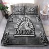 BEST Logo Colorado Rockies MLB Luxury Bedding Sets