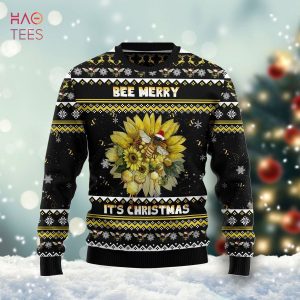 Bee Merry Its Time Ugly Christmas Sweater