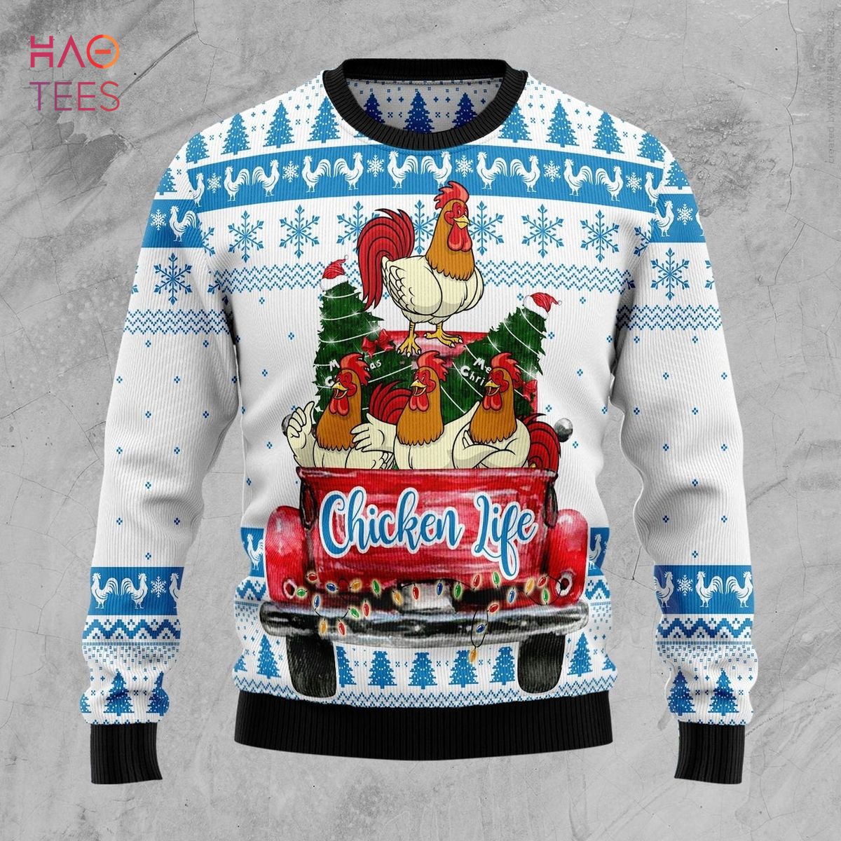 Chicken Life Ugly Christmas Sweater Chicken Life Ugly Christmas Sweater