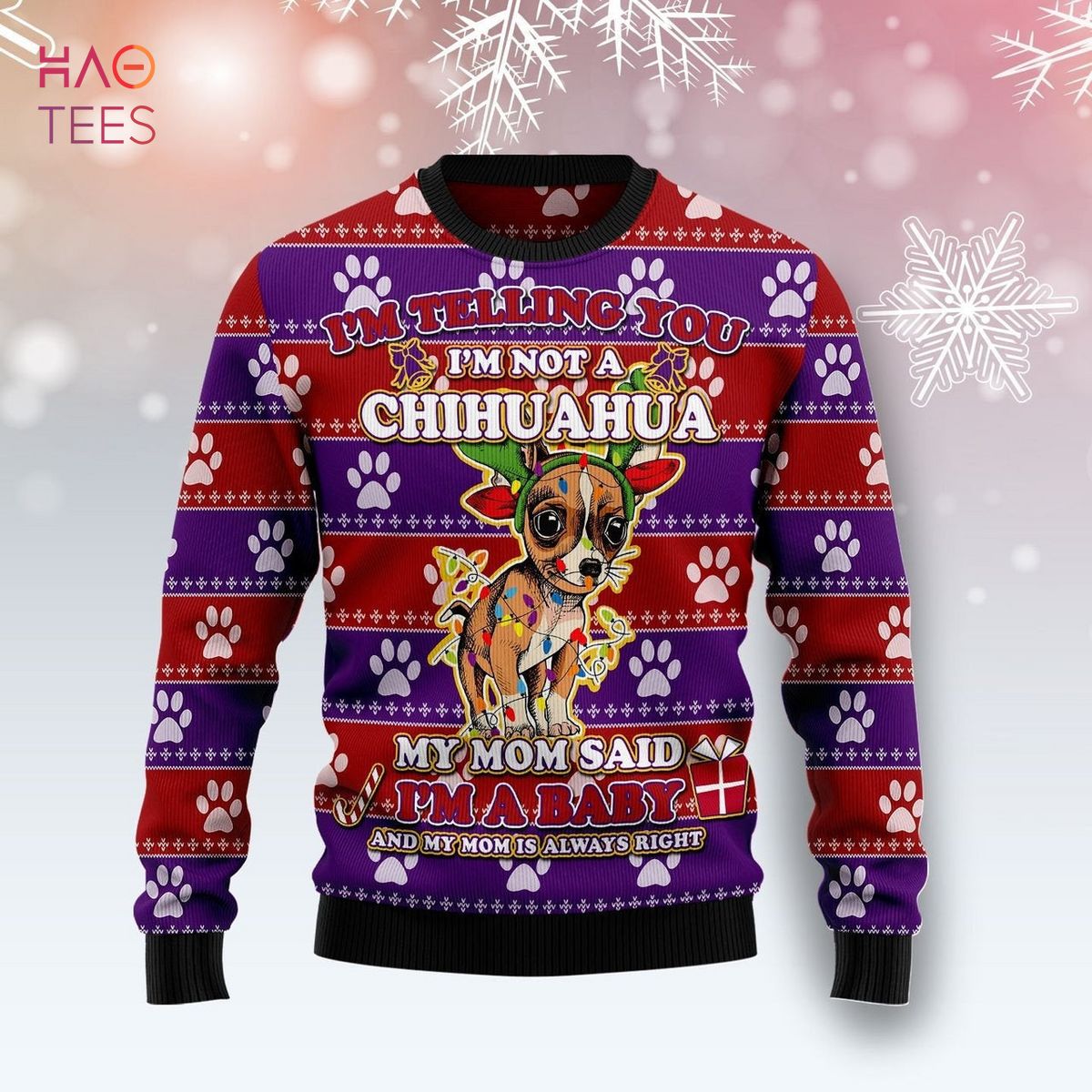 Chihuahua Baby Ugly Christmas Sweater Chihuahua Baby Ugly Christmas Sweater