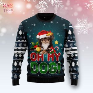 Chihuahua Oh My Dog Ugly Christmas Sweater