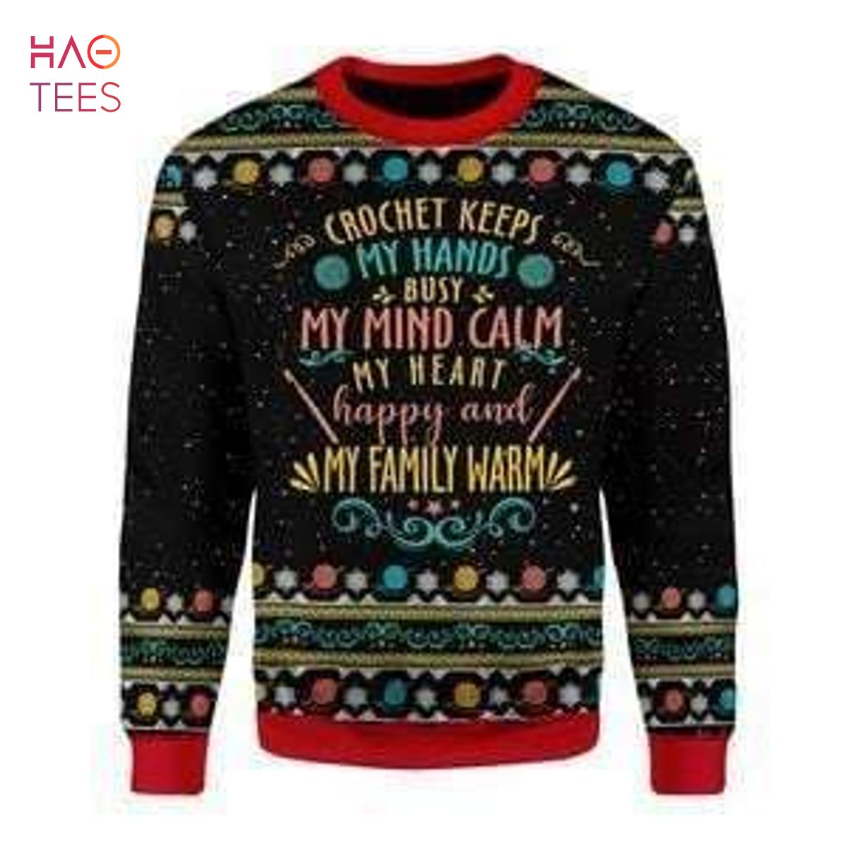 Crochet Keep My Hand Ugly Christmas Sweater Crochet Keep My Hand Ugly Christmas Sweater