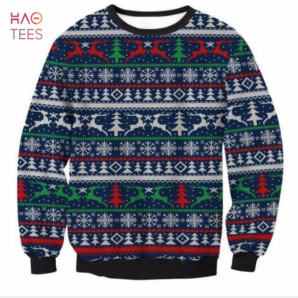 Deer Christmas Tree Ugly Christmas Sweater