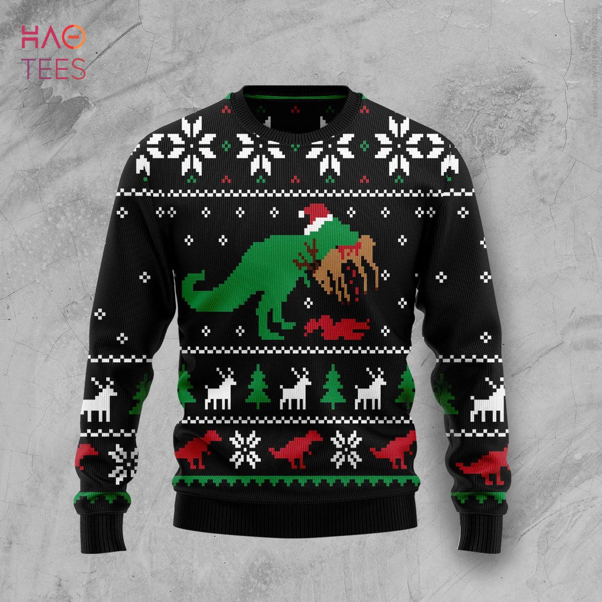 BEST Dinosaur Christmas Ugly Christmas Sweater