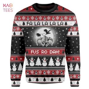 Fa La La La Snowman Tree Xmas Ugly Christmas Sweater