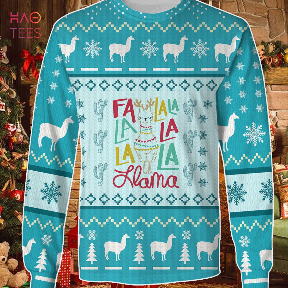 FLa La La Llama Awesome Ugly Christmas Sweater