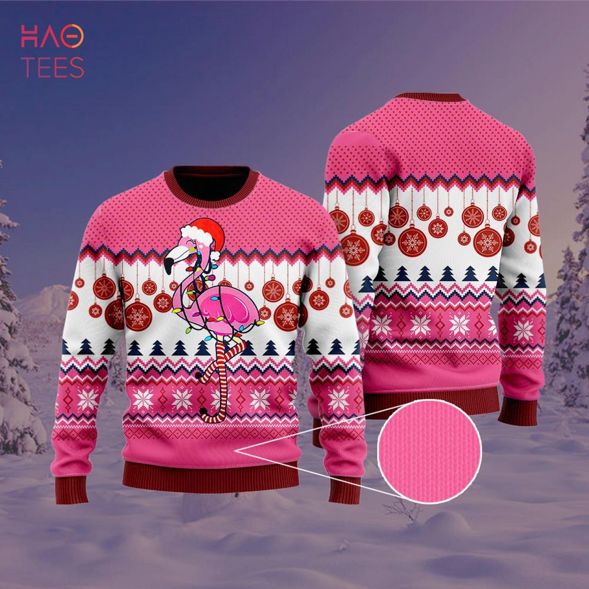 BEST Flamingo Christmas Ugly Christmas Sweater
