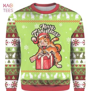 Funny Cat Merry Christmas Ugly Christmas Sweater