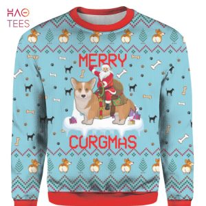 Funny Dog Merry Corgmas Ugly Christmas Sweater