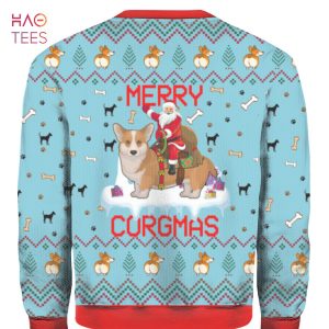 Funny Dog Merry Corgmas Ugly Christmas Sweater