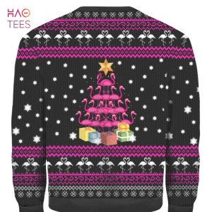 Funny Flamingo Tree Ugly Christmas Sweater