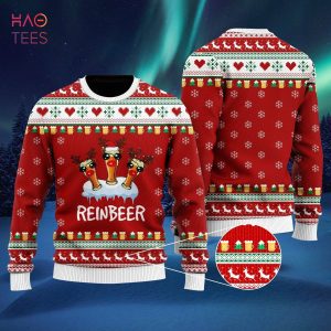 Funny Reindeer Reinbeer Christmas Ugly Christmas Sweater