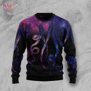 Galaxy Octopus Ugly Christmas Sweater