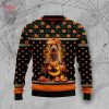 Golden Retriever Winter Tree Ugly Christmas Sweater