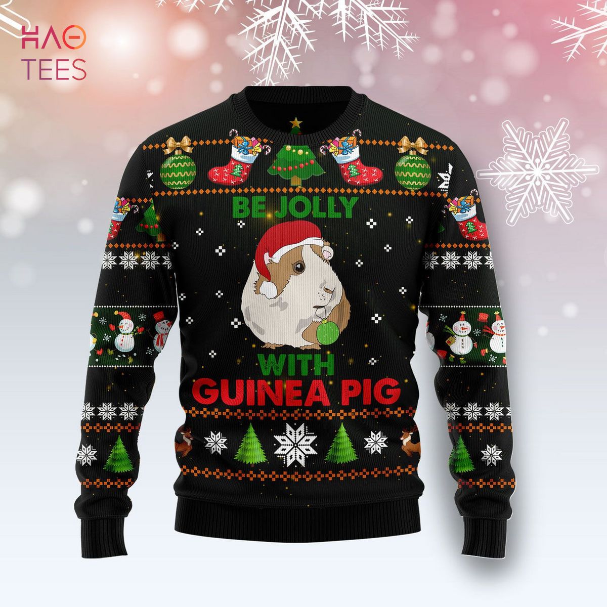 Guinea Pig Be Jolly Ugly Christmas Sweater