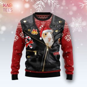Guinea Pig Cute Face Merry Christmas Ugly Christmas Sweater