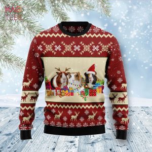 Guinea Pig Snow Merry Christmas Ugly Christmas Sweater