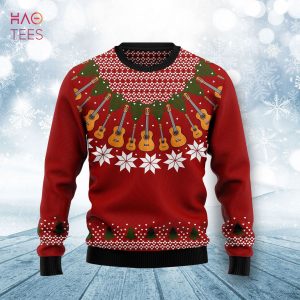 Guitar Lover Ugly Christmas Sweater
