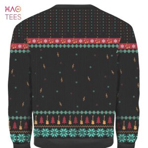 Guitar Old Vintage Ugly Christmas Sweater