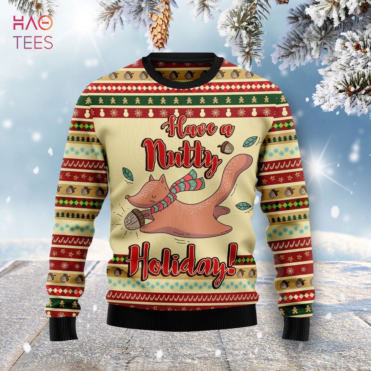 Have A Nutty Holiday Ugly Christmas Sweater