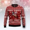 Horse Pattern Ugly Christmas Sweater