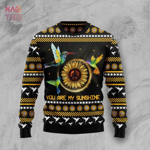 Hummingbird Sunflower Ugly Christmas Sweater