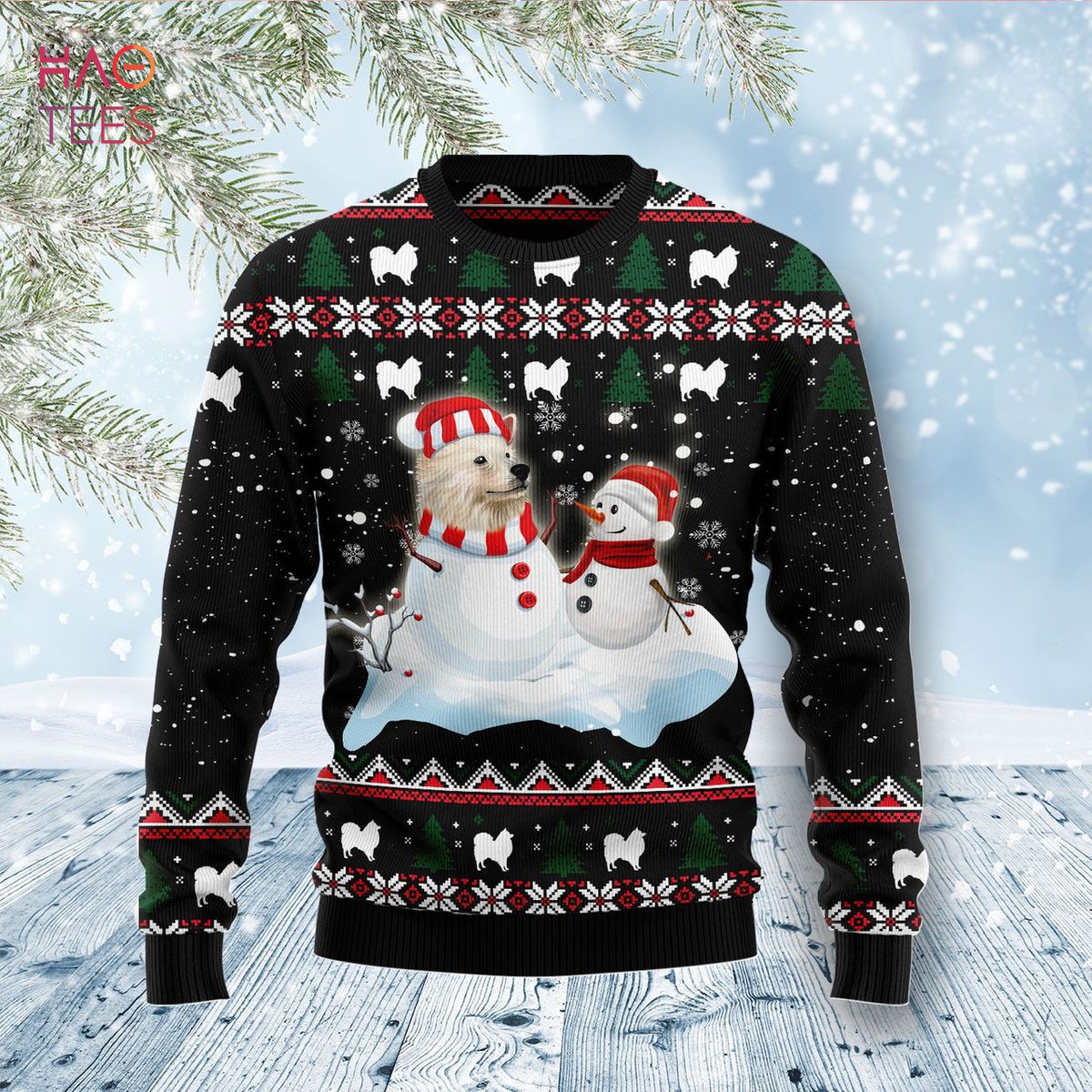 Indian And Snowman Ugly Christmas Sweater Indian And Snowman Ugly Christmas Sweater