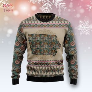 IOWA Mandala Ugly Christmas Sweater