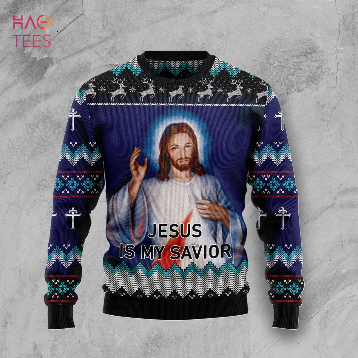 Jesus Is My Savior Ugly Christmas Sweater