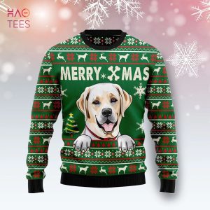 Labrador Retriever Dog Merry Xmas Ugly Christmas Sweater