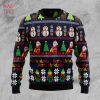 Labrador Retriever Santa Sled Ugly Christmas Sweater