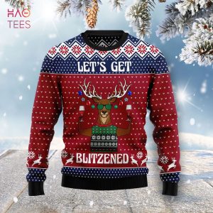 Lets Get Slouchy Ugly Christmas Sweater