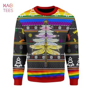 LGBT Dragonfly Ugly Christmas Sweater