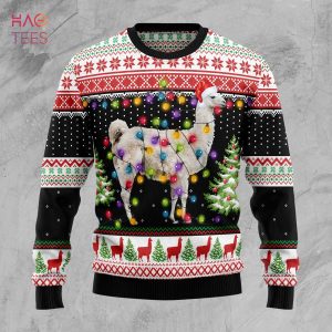 Llama Christmas Tree Ugly Christmas Sweater