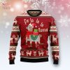 Llama Loves Ugly Christmas Sweater