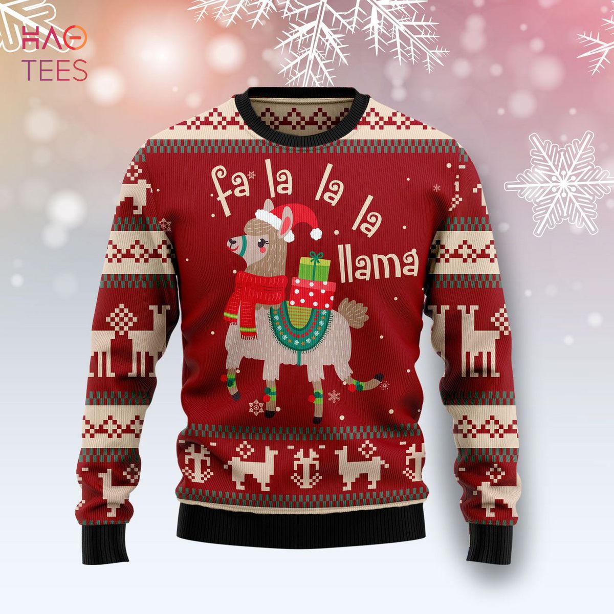 Llama Lalala Ugly Christmas Sweater