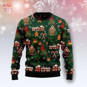 Love Cardinal Xmas Ugly Christmas Sweater